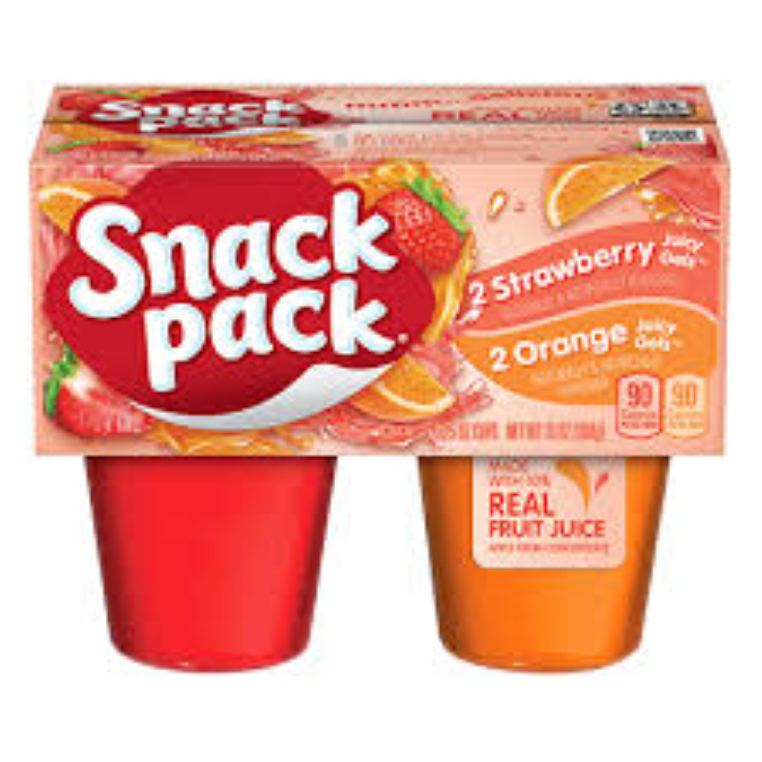 SNACK PACK JUICY GELS ORANGE & STRAWBERRY 368G